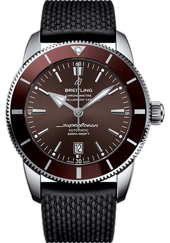 Breitling 46mm Superocean Heritage II 46 Watch - Steel Case - Copperhead Bronze Dial - Black Rubber Aero Classic Strap - AB202033/Q618/256S/A20D.2 Watch Ref. AB202033/Q618/256S/A20D.2