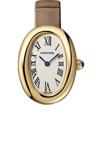 Cartier 32mm Baignoire 1920 Watch - 32 mm Yellow Gold Case - Taupe Strap - WGBA0007 — Ref. WGBA0007