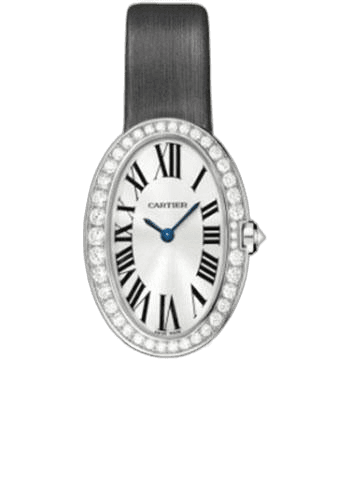 Baignoire Watch - Small White Gold Diamond Case - Fabric Strap - WB520008 Cartier Ref. WB520008