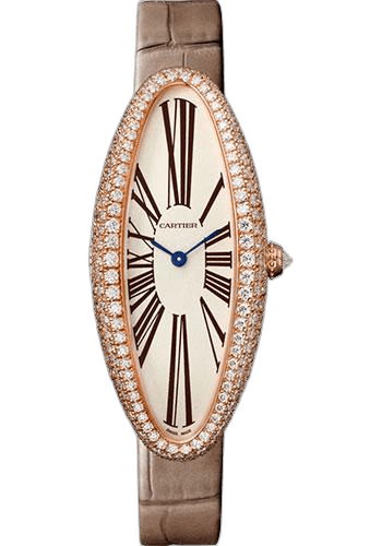 Baignoire Allongée Baignoire Allongee Watch - 47 mm Pink Gold Diamond Case - Taupe Strap - WJBA0006 47mm Rose Gold — Cartier Ref. WJBA0006