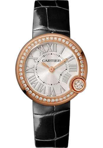 Ballon Blanc de Cartier Watch - 30 mm Pink Gold Case - Diamond Bezel - Black Alligator Strap - WJBL0005 30mm Rose Gold — Cartier Ref. WJBL0005