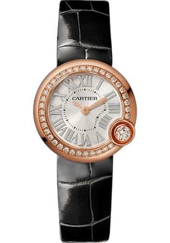 Cartier Ballon Blanc de Cartier Watch - 26 mm Pink Gold Case - Diamond Bezel - Black Alligator Strap - WJBL0004 26mm Rose Gold (WJBL0004