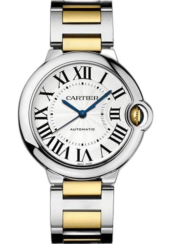 Ballon Bleu de Cartier Watch - 36.6 mm Steel Case - Yellow Gold And Steel Bracelet - W2BB0012 36.6mm — Cartier