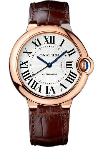 Ballon Bleu de Cartier Watch - 36.6 mm Pink Gold Case - Brown Alligator Strap - WGBB0009 36.6mm Rose Gold · Cartier WGBB0009