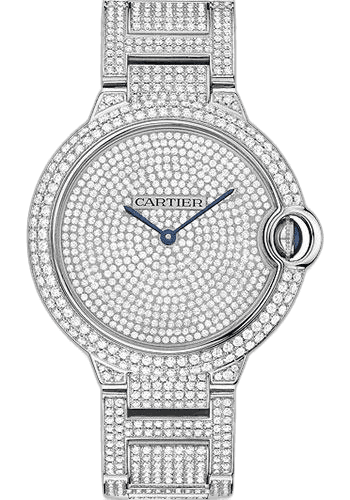Cartier Ballon Bleu de Cartier Watch - Large White Gold Diamond Case - Diamond Paved Dial - Diamond Bracelet - HPI00582 Diamond Diamond Paved Dial (HPI00582