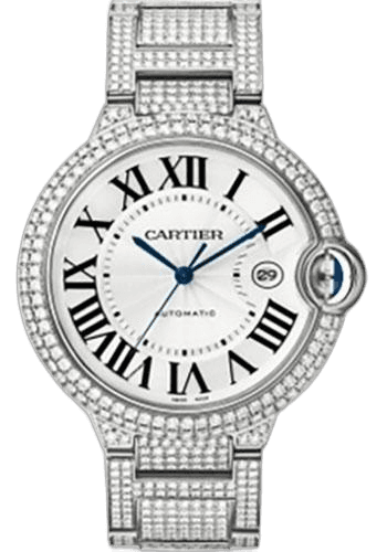 Ballon Bleu de Cartier Watch - Large White Gold Diamond Case - Diamond Bracelet - WE902006 by Cartier — WE902006