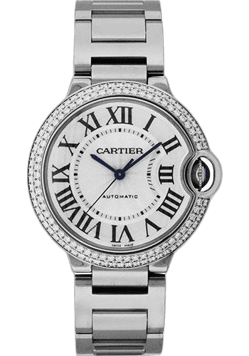 Cartier Ballon Bleu de Cartier Watch - Medium White Gold Case - Diamond Bezel - WE9006Z3 Timepiece [WE9006Z3