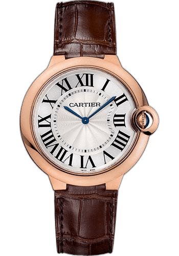 Cartier 40mm Rose Gold Ballon Bleu de Cartier Watch - 40 mm Pink Gold Case - Brown Alligator Strap - W6920083 — Ref. W6920083