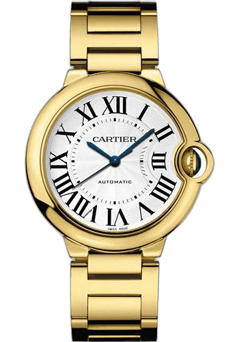 Cartier Ballon Bleu de Cartier Watch - 36 mm Yellow Gold Case - Silver Dial - Interchangeable Bracelet - WGBB0046 36mm Timepiece [WGBB0046