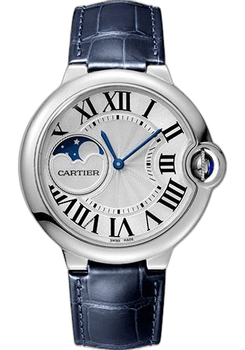 Ballon Bleu de Cartier Watch - 37 mm Steel Case - Blue Alligator Strap - WSBB0020 37mm by Cartier — WSBB0020