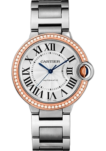 Ballon Bleu de Cartier Watch - 36 mm Steel Case - Pink Gold Diamond Bezel - WE902081 36mm Rose Gold · Cartier WE902081