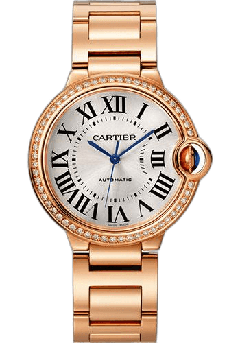 Ballon Bleu de Cartier Watch - 36 mm Pink Gold Case - Diamond Bezel - WJBB0037 36mm Rose Gold by Cartier — WJBB0037