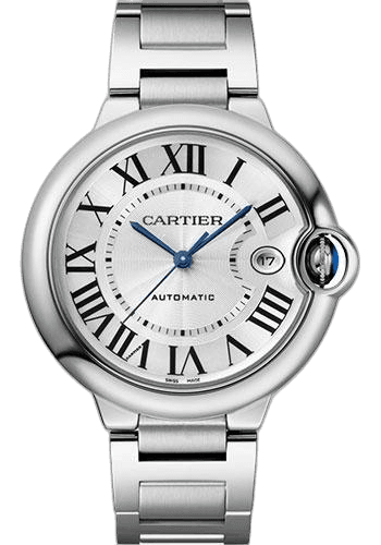 Cartier Ballon Bleu de Cartier Watch - 40 mm Steel Case - Silvered Dial - Interchangeable Bracelet - WSBB0040 40mm Watch Ref. WSBB0040