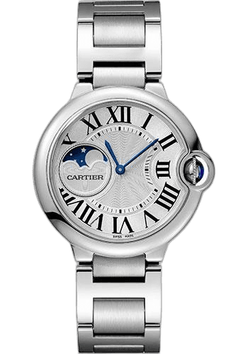 Cartier 37mm Ballon Bleu de Cartier Watch - 37 mm Steel Case - Silvered Dial - Interchangeable Bracelet - WSBB0050 Watch Ref. WSBB0050