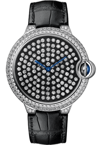 Ballon Bleu de Cartier Limited Edition of 100 Watch - 42 mm White Gold Diamond Case - White Gold Nac-Treated Dial - HPI01062 42mm Diamond Treated Dial by Cartier — HPI01062