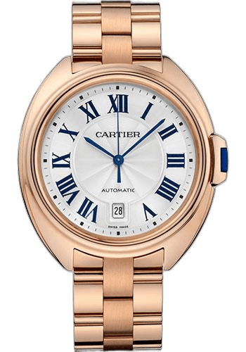 Cartier Clé de Cartier Cle de Cartier Watch - 40 mm Pink Gold Case - Silvered Dial - WGCL0020 40mm Rose Gold Timepiece [WGCL0020
