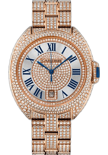 Cartier Clé de Cartier Cle de Cartier Watch - 40 mm Pink Gold Diamond Case - Pink Gold Diamond Dial - Diamond Bracelet - HPI01041 40mm Rose Gold Diamond Diamond Dial Watch Ref. HPI01041