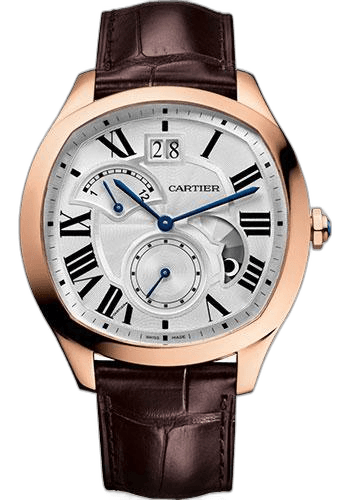 Cartier Drive de Cartier 40 mm Large Date - Silvered Dial - Brown Alligator Strap - WGNM0005 40mm Ref. WGNM0005