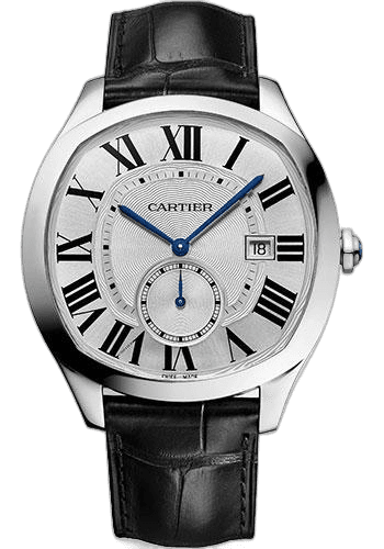 Cartier Drive de Cartier Watch - 40 mm x 41 mm Steel Case - Silvered Dial - Black Alligator Strap - WSNM0015 40mm Watch Ref. WSNM0015
