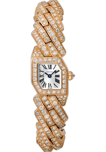 Maillon de Cartier Watch - 16 x 17 mm Pink Gold Case - Silver Dial - Diamond Bracelet - WJBJ0004 17mm Rose Gold · Cartier WJBJ0004