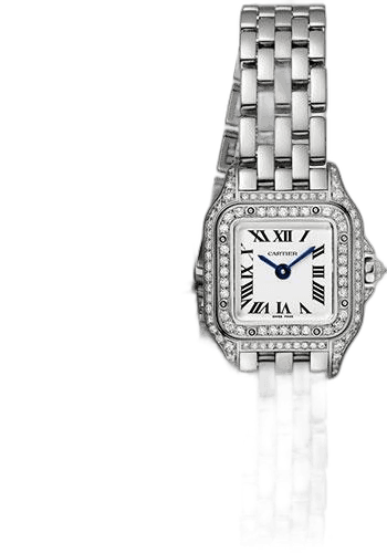 Cartier Panthere de Cartier Triple Loop Watch - 20 mm White Gold Case - Diamond Bezel - White Gold Triple Loop Bracelet - WJPN0011 20mm (WJPN0011