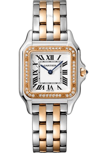 Cartier Panthere de Cartier Watch - 27 mm Steel And Pink Gold Case - Diamond Bezel - W3PN0007 27mm Watch