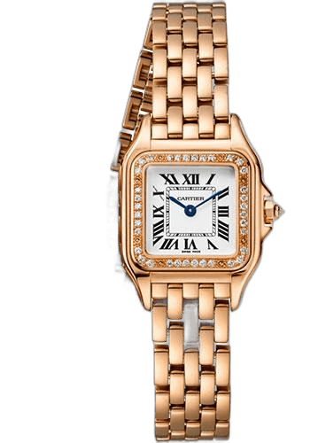 Cartier Panthere de Cartier Double Loop Watch - 22 mm Pink Gold Case - Diamond Bezel - Pink Gold Double Loop Bracelet - WJPN0014 22mm Rose Gold Watch Ref. WJPN0014