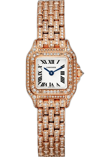Panthere de Cartier Watch - 25 mm Pink Gold Diamond Case - Diamond Bracelet - HPI01326 25mm Rose Gold by Cartier — HPI01326