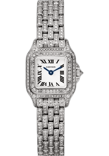 Panthere de Cartier Watch - 25 mm White Gold Diamond Case - Diamond Bracelet - HPI01325 25mm by Cartier — HPI01325