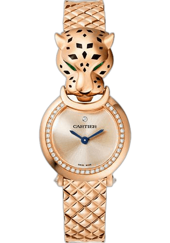Panthere La Panthere Watch - 23.6 mm Pink Gold Diamond Case - Pink Dial - Pink Gold Bracelet - HPI01381 23.6mm Rose Gold Diamond Pink Dial · Cartier HPI01381