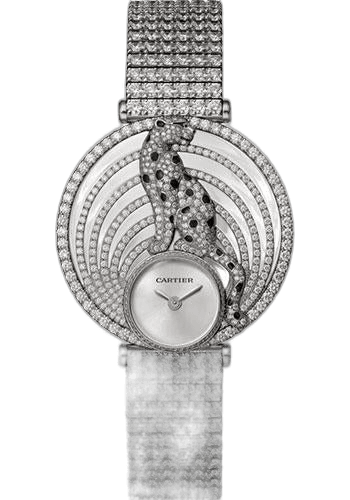 Panthere Royale de Cartier Watch - 36 mm White Gold Diamond Case - Silvered Dial - White Gold Paved Diamond Bracelet - HPI01098 36mm Diamond Silvered Dial · Cartier HPI01098