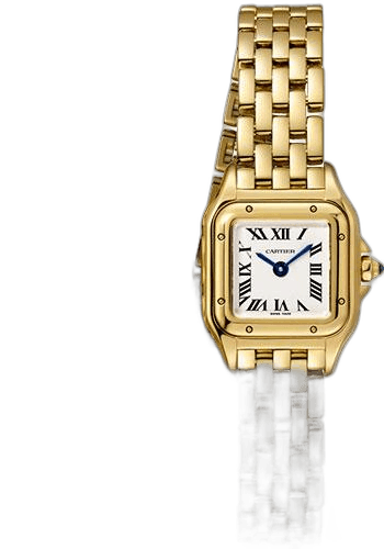 Panthere de Cartier Triple Loop Watch - 20 mm Yellow Gold Case - Diamond Bezel - Yellow Gold Triple Loop Bracelet - WGPN0012 20mm by Cartier — WGPN0012