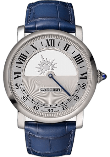 Rotonde de Cartier Mysterious Day/Night Watch - 40 mm White Gold Case - WHRO0043 40mm by Cartier — WHRO0043
