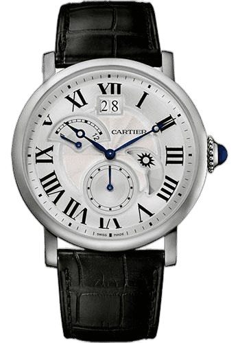 Cartier Rotonde de Cartier Large Date Second Time-Zone Watch - 42 mm Steel Case - W1556368 42mm