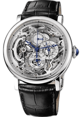 Rotonde de Cartier Grande Complication Skeleton Watch - 43.5 mm Platinum Case - W1580017 43.5mm by Cartier — W1580017