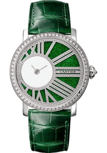 Cartier Rotonde de Cartier Mysterious Movement Watch - 35 mm White Gold Case - HPI01300 35mm Ref. HPI01300