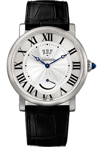 Rotonde de Cartier Calendar Aperture and Power Reserve Watch - 40 mm Steel Case - W1556369 · Cartier 40mm — W1556369