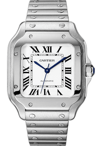 Cartier Santos de Cartier Watch - 35.1 mm Steel Case - Silvered Dial - WSSA0029 35.1mm