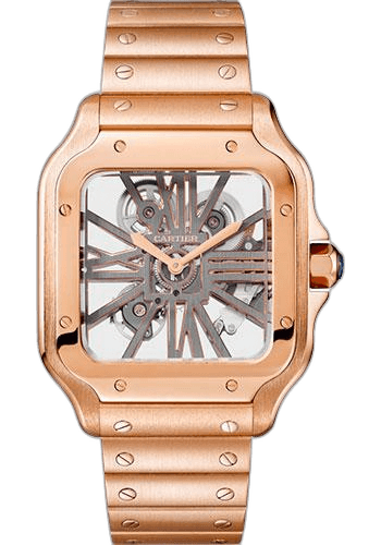 Santos de Cartier Watch - 39.8 mm Pink Gold Case - Skeleton Dial - WHSA0016 39.8mm Rose Gold · Cartier WHSA0016