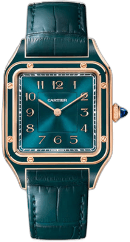 Cartier Santos-Dumont Large Rose Gold - Blue Dial - WGSA0098 Ref. WGSA0098