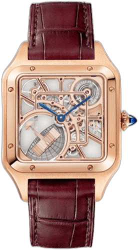 Cartier Santos-Dumont Micro-rotor Skeleton Watch Large Rose Gold - WHSA0030 (WHSA0030