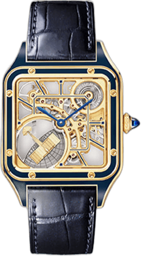 Cartier Santos-Dumont Skeleton Watch With Micro-Rotor - WHSA0031 Santos Dumont Skeleton Dial