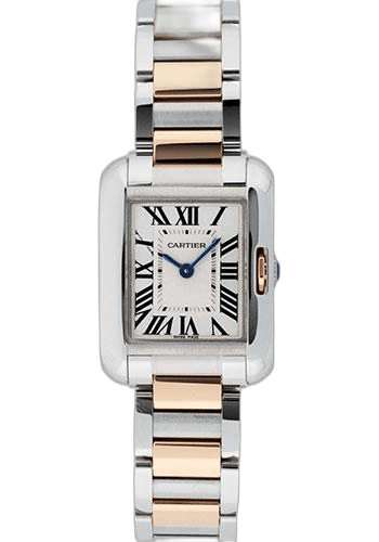 Tank Anglaise Watch - Small Steel And Pink Gold Case - W5310036 Cartier Ref. W5310036