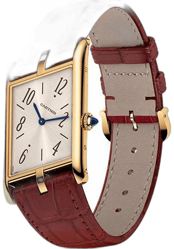 Tank Asymetrique Watch - 47.15 mm x 26.10 mm Yellow Gold Case - Champagne Dial - Brown Alligator Strap Limited Edition of 100 - WGTA0044 · Cartier 47.15mm — WGTA0044