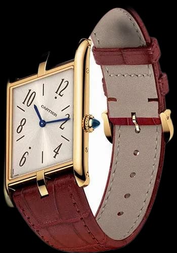 Tank Asymetrique Watch - 47.15 mm x 26.10 mm Yellow Gold Case - Champagne Dial - Brown Alligator Strap Limited Edition of 100 - WGTA0044 · Cartier 47.15mm — WGTA0044
