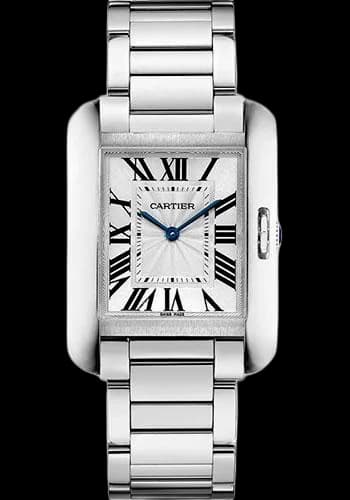 Cartier Tank Anglaise Watch - 34.7 mm Steel Case - W5310044 34.7mm