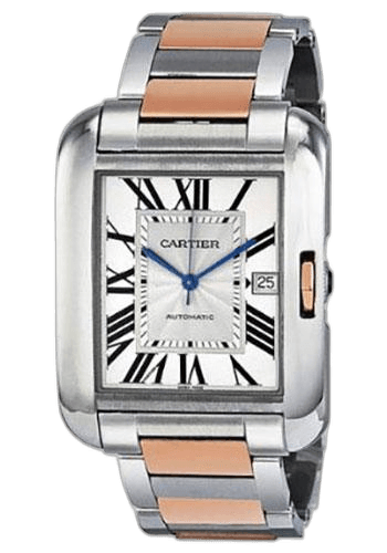 Cartier Tank Anglaise Watch - Large Steel And Pink Gold Case - W5310006 Watch Ref. W5310006