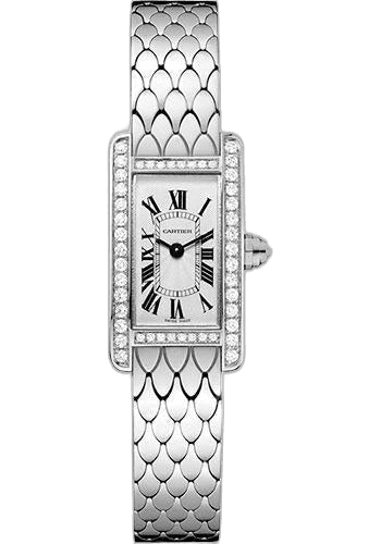 Tank Américaine Tank Americaine Watch - 27 mm White Gold Diamond Case - Diamond Bezel - Diamond Dial - WB710013 27mm Diamond Bezel Diamond Dial · Cartier WB710013