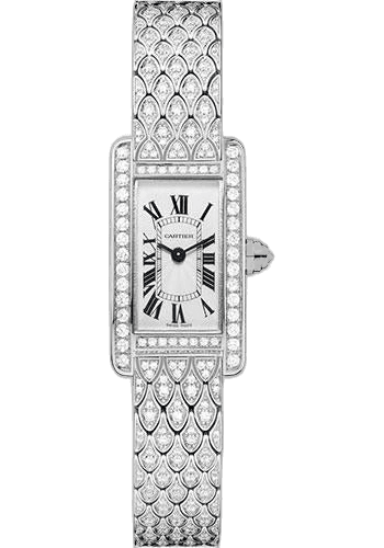 Cartier Tank Américaine Tank Americaine Watch - 27 mm White Gold Diamond Case - Diamond Bracelet - HPI00724 27mm Watch Ref. HPI00724