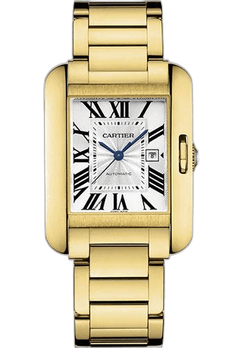 Tank Anglaise Watch - Medium Yellow Gold Case - W5310015 by Cartier — W5310015